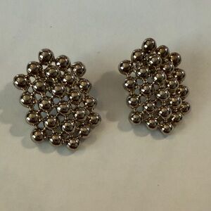Elegant Silver Cluster Earrings